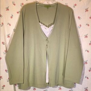 Carolyn Taylor Sage Long Sleeve Top